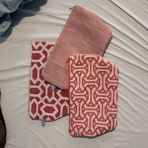 Pink cosmetic bags